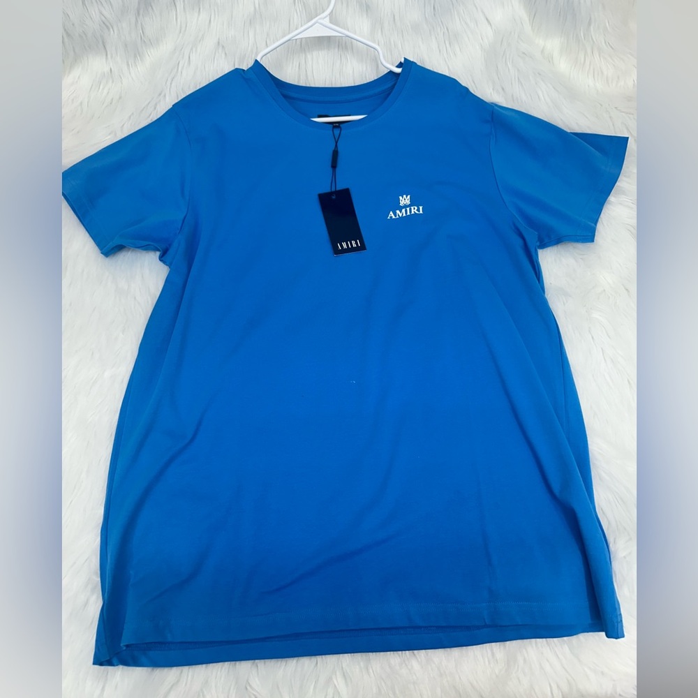 AMIRI Vibrant Blue Short Sleeve Tee